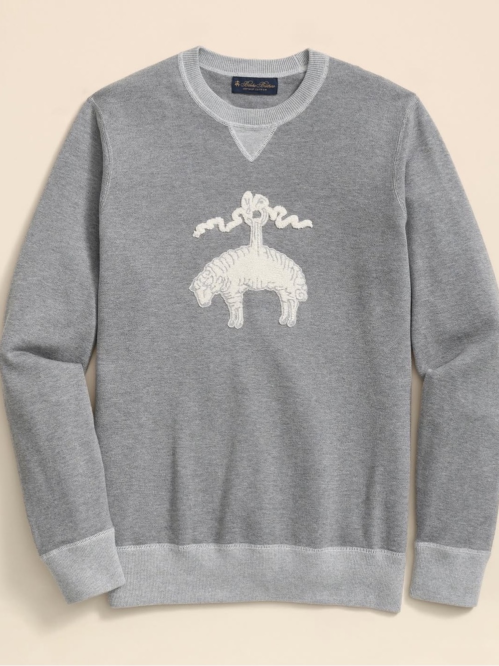 Brooks Brothers Supima Cotton Golden Fleece Embroidered Sweatshirt - Size M